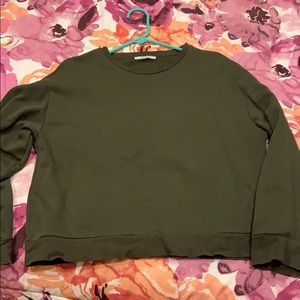 Zara forest green crew neck